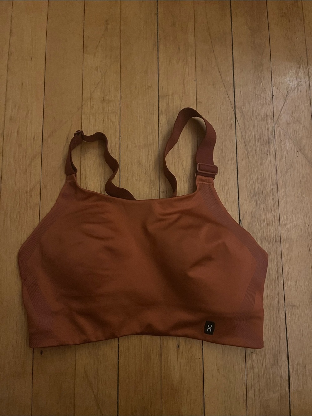 On Running Rust Brown Supportive Seamless Sports Bra